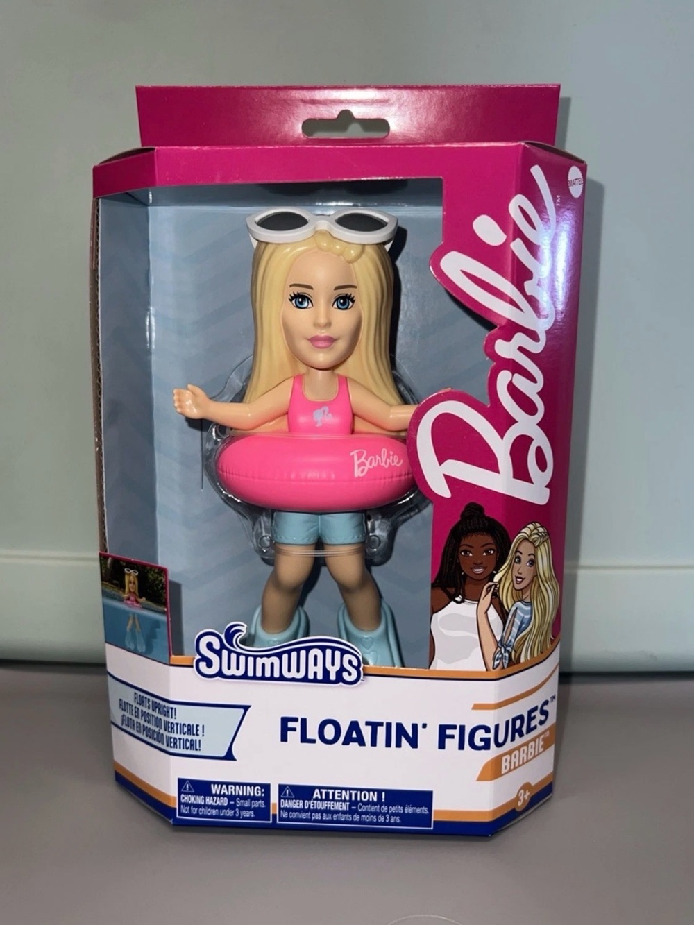 Mattel Barbie Swim Doll in Pink with Inflatable Ring